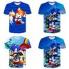 Stylish Sonic The Hedgehog Kids T-shirt With Colorful Cartoon Design For Boys And Girls