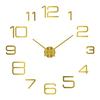 2D/3D Large Roman Numeral Acrylic Mirror Wall Clock Sticker Fashion DIY Quartz Clocks Watch Home Decoration Living Room Stickers