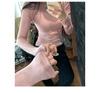 T-shirt Invernale da Donna Grigia a Collo Alto Slim-Fit Manica Lunga - Stile Trendy 2026