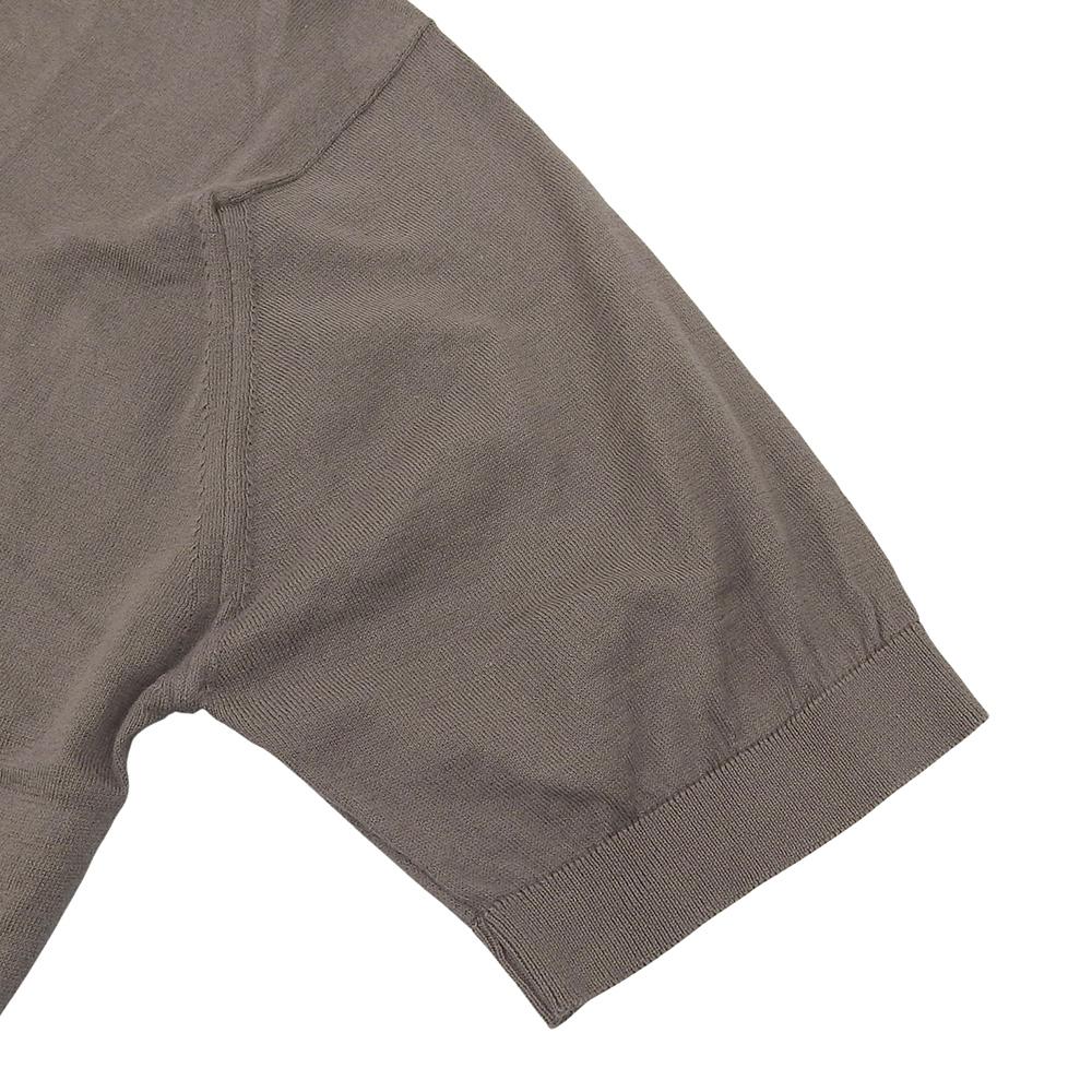 JOHN SMEDLEY Excellent Condition Sea Island Cotton Knit Polo Shirt, Men's, Brown, Size L Tops L BrownUsed