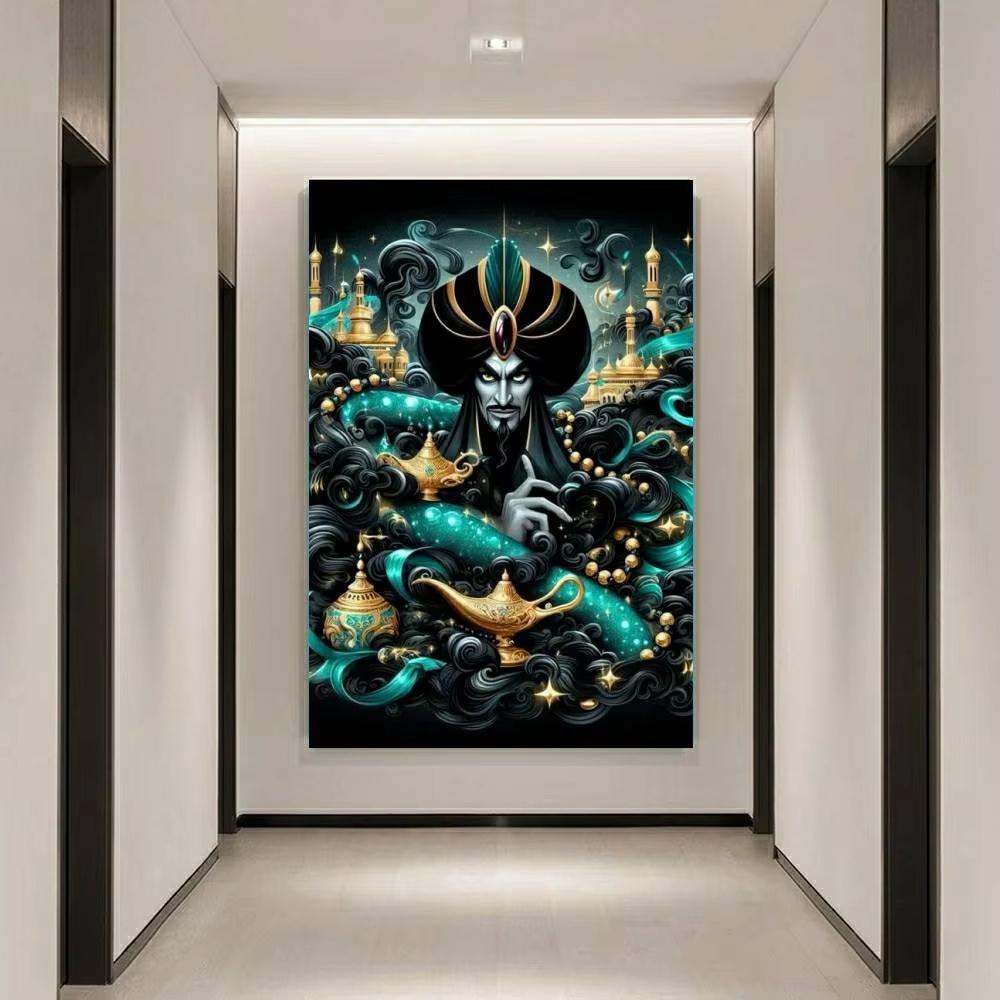 Disney Villains Puzzle Pattern Cross Printed Square Art Diamond Painting 5d Stitch Mosaic New Collection Big Size Children