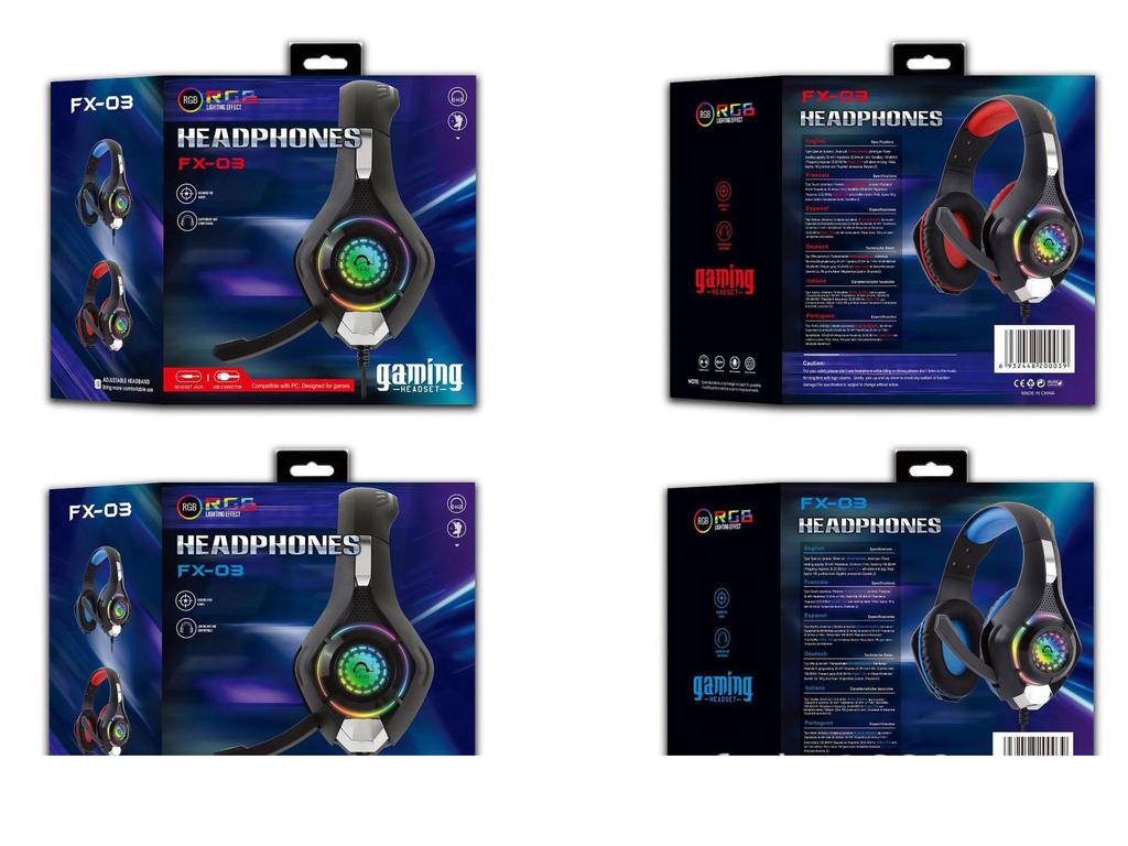 FX-03 Luminous 3.5mm Wired Gaming Headset for PC & PUBG