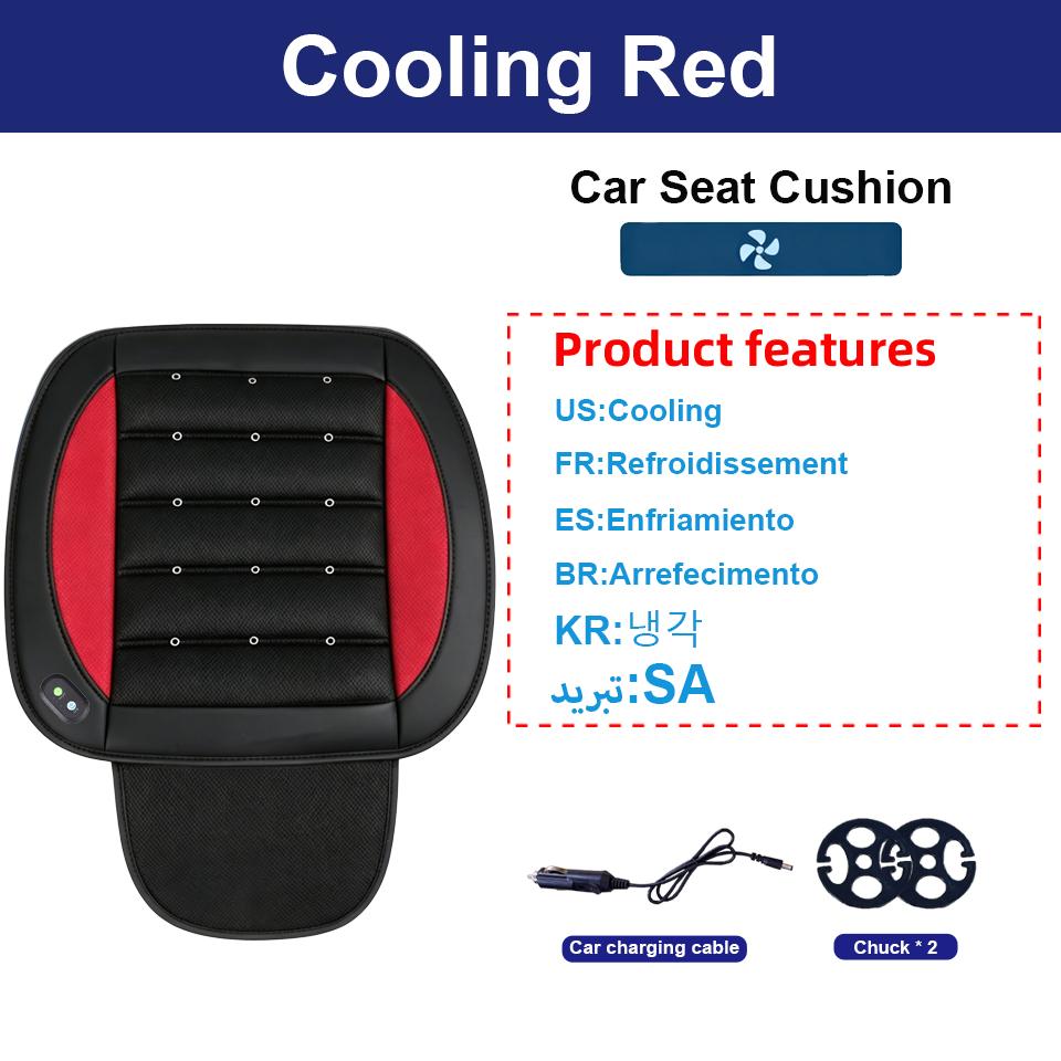 Seat Cushion Car Seat Ventilation Summer Cooling Pad 12V Air Blowing Single Fan Cooling 24V Large Truck Breathable Seat Cushion COTTON