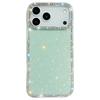For iPhone 17 Pro Max Case Rhinestone Edge Glitter Back TPU+PC IMD Phone Cover