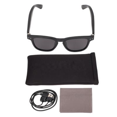Bluetooth Glasses Ultraviolet Proof Stereo Touch Control Smart Sunglasses with Open Ear Headphone