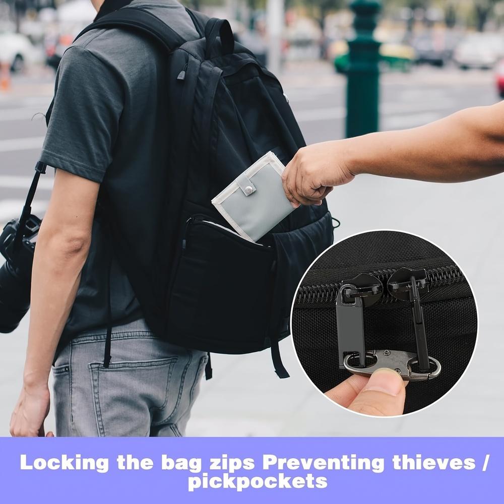 S-Shaped Clips - Secure Zipper Locks for Bags, Backpacks & Gear | Anti-Theft Durable Spring Hooks for Camping, Fishing, Outdoor Adventures