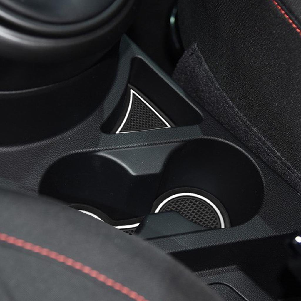 For Hyundai I10 2021 - 2023 Anti-Slip Gate Slot Cup Mat Door Groove Pad Accessories Non-Slip Mats Coasters