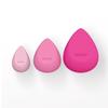 3-Piece Makeup Sponge Set Blending Wedges Hydrophilic Reusable Foundation Applicator Seamless Coverage Contouring Makeup Tools