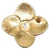 CHANEL [Excellent Condition] 96A Flower Motif CC Logos Pin Brooch goldUsed