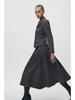 2024 Autumn/Winter Minimalist Suit Jacket & High Waist Midi Skirt Set