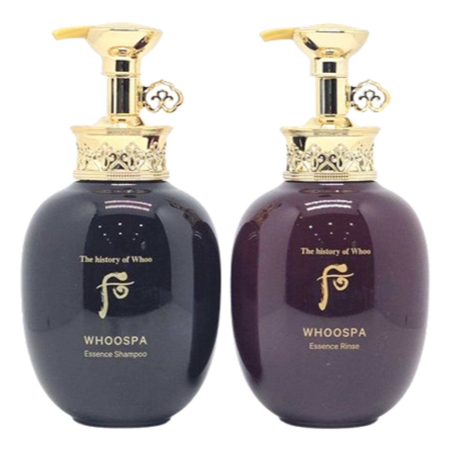 

Набор шампуня и кондиционера The History of Whoo Spa Essence 350 мл + 350 мл | Корейский травяной питательный дуэт для ухода за волосами Shampoo & Rinse Set