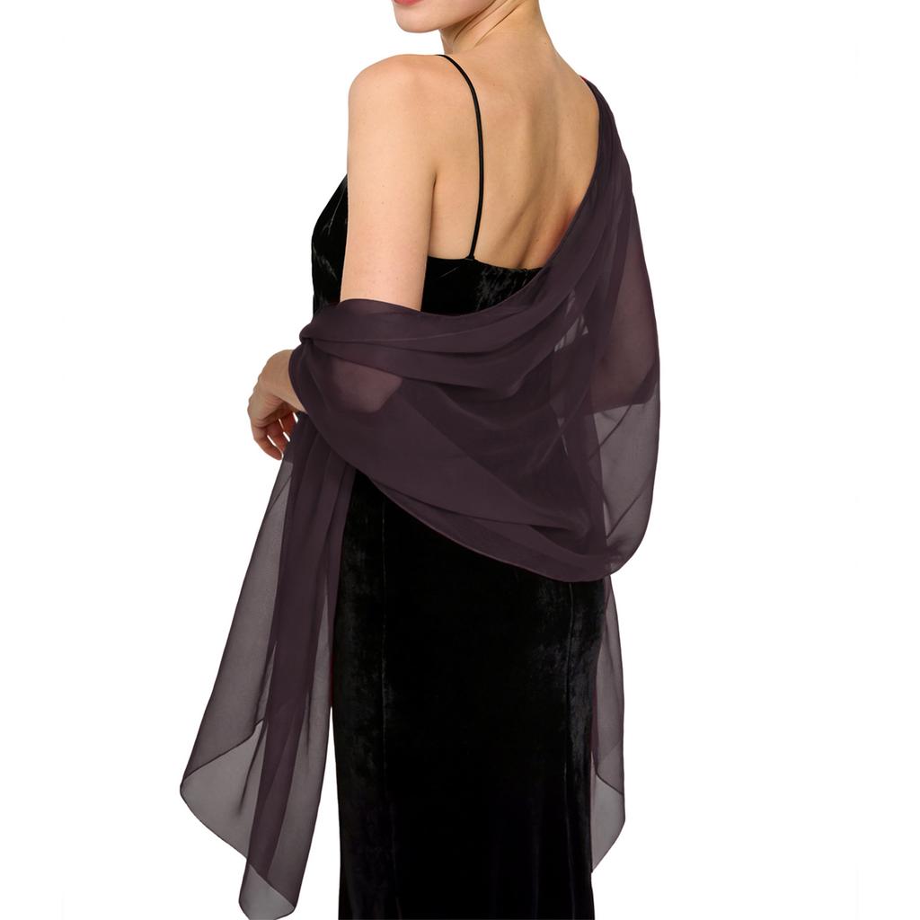 Damen-Abendschal Leichter durchsichtiger Wickelschal für formelle Party Hochzeit Abschlussball Accessoire Elegantes Design Weicher Stoff