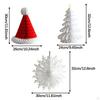 3 Honeycomb Paper Christmas Ornaments for Centerpiece, 3D, Birthday