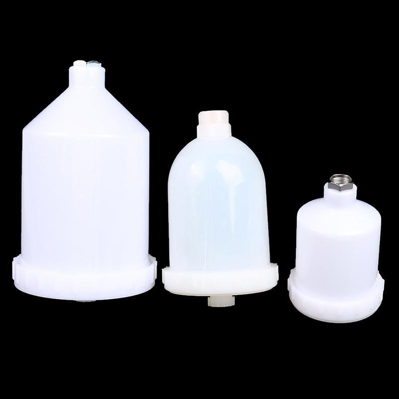 125/250/600ml Plastic Spray Paint Cup Sprayer Cup Air Gravity Feed Paint Spray Pot Thread Connector For Spray Gun Parts