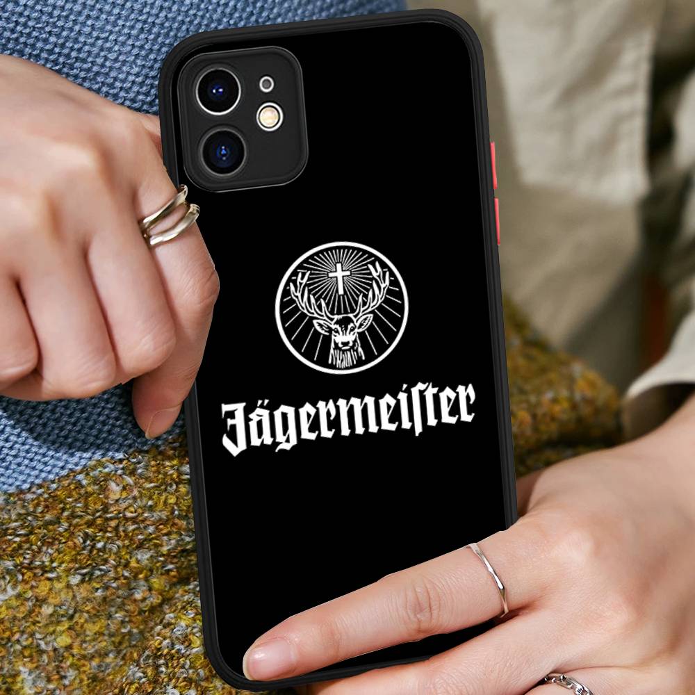 Hi J-Jagermeister Logo Phone Case For IPhone 16 15 14 Plus 15 13 12 11 Pro Max X XS MAX Matte Cover
