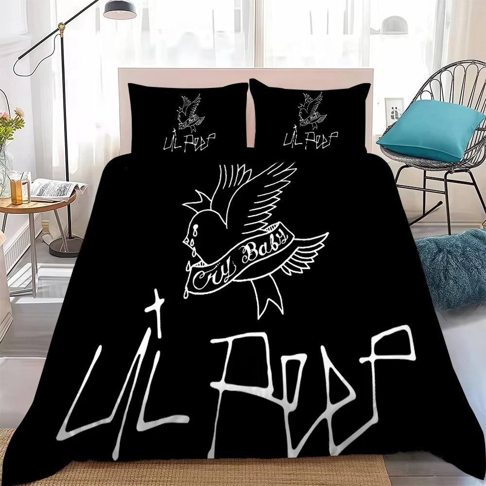 3D Print L-Lil P-Peep Bedding Set Soft Comforter Cover With 1/2pcs Pillow Shams For Kids Adults Duvet Cover Microfiber