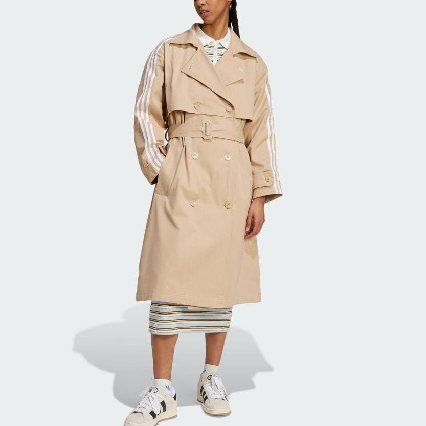 New Adidas Adicolor Trench Coat Twill IZ0382
