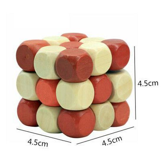 Wooden Kongming Luban Lock Puzzle for Adults & Kids