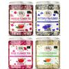 Online Quality Store Hibiscus, Butterfly Pea, Rose & Lemongrass Tea Combo - 400g (100g X 4 Pack) | Caffeine Free Herbal Infusion | Dried Petals &