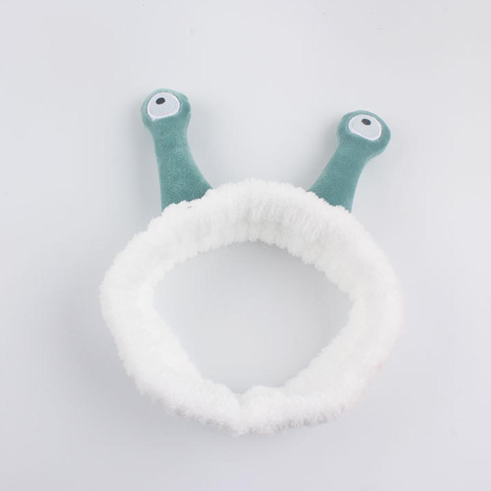 Opaska z motywem ślimaka z dużymi oczami, elastyczna opaska do makijażu, opaska do włosów do mycia twarzy