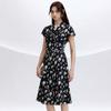 JESSIE Waist-Cinching Printed Midi Dress