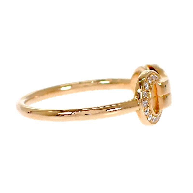 CARTIER  B4209348 #8(JP Size) ring gold K18 Pink Gold/diamond Women