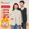 Unisex Windproof Waterproof Wool Vest: Five White Geese Inflatable Plush Gilet for Fall/Winter