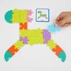 Wooden Colored Puzzle Toy For Early Childhood Education Intellectual Games Parent-Child Interaction Two Styles Available