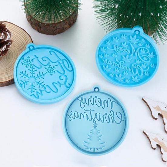 Long-lasting Heat-resistant Cooking Eco-Friendly Christmas Tree Hanging Stencil for Handicraft Silicone Mould