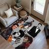 Elvis Presley: Rock Roll Floor Rug Office Rug Design for Dining Room Dormitory Entryway Kitchen Antislip Carpet Office Home Decor