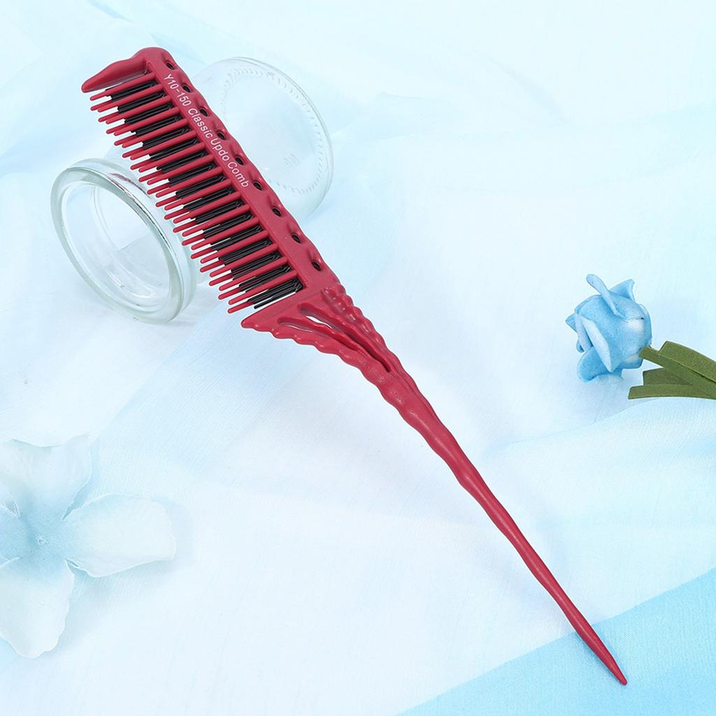 Haarpflege Haarstyling Modellierkamm Leichter Friseursalonbedarf Kamm (Rosa)