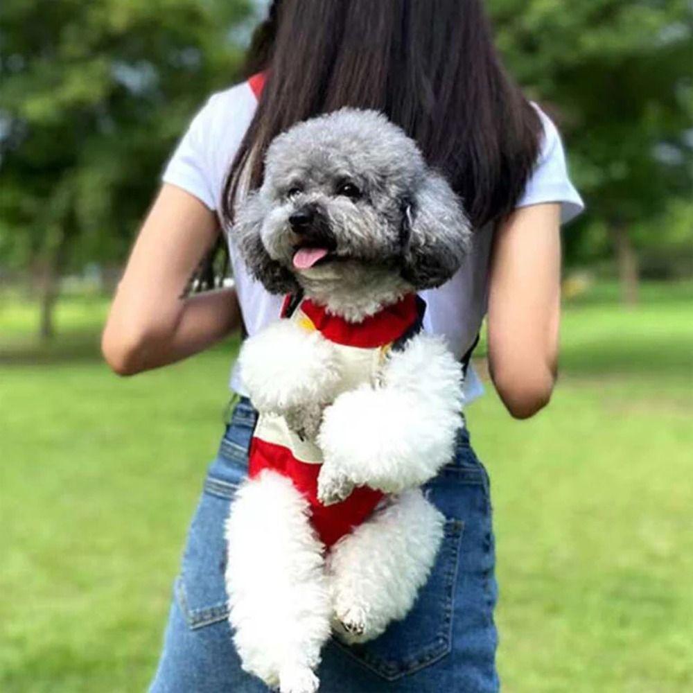Breathable Dog Outdoor Backpack Portable Dog Cat Front Chest Backpack  Outdoor