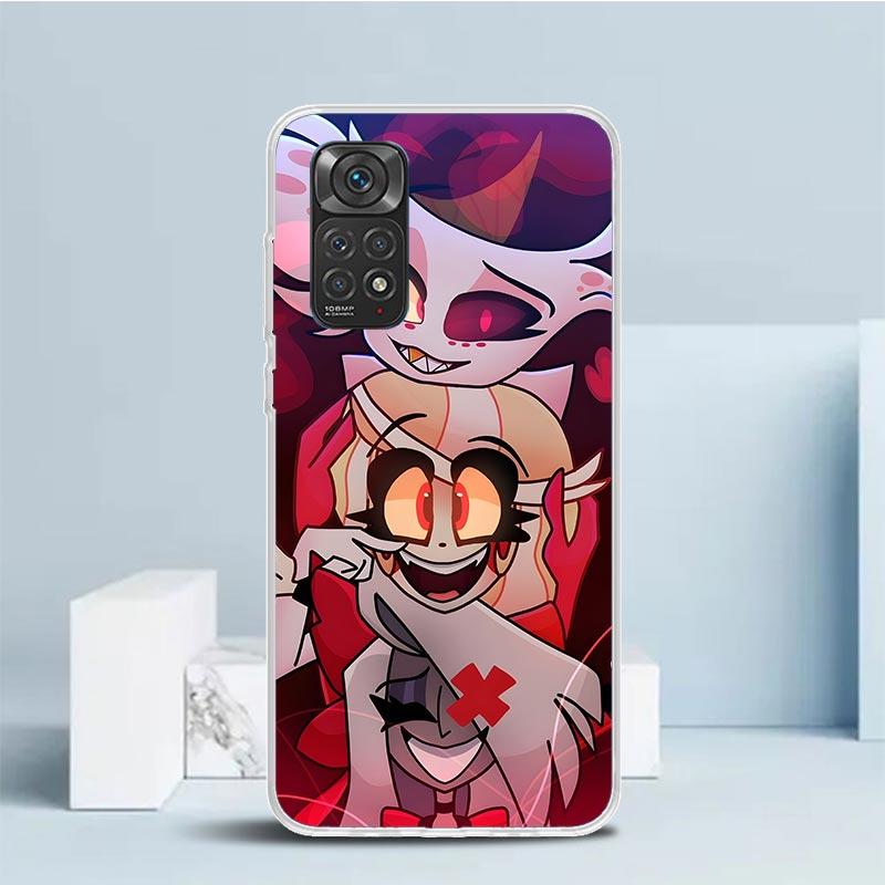 

H-Hazbin H-Hotel Angel Dust Soft Cover for Xiaomi Redmi Note 15 14 13 12 Pro Plus Phone Case 14S 11S 11T 11E 10S 10 4G Pattern S Redmi Note 11 Pro 4G