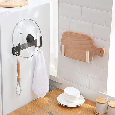 Kitchen Non Perforated Pot Cover Rack Wall Mounted Chopping Board Storage Rack Pot Lid Storage Rack Gadgets Kitchen Acceesories