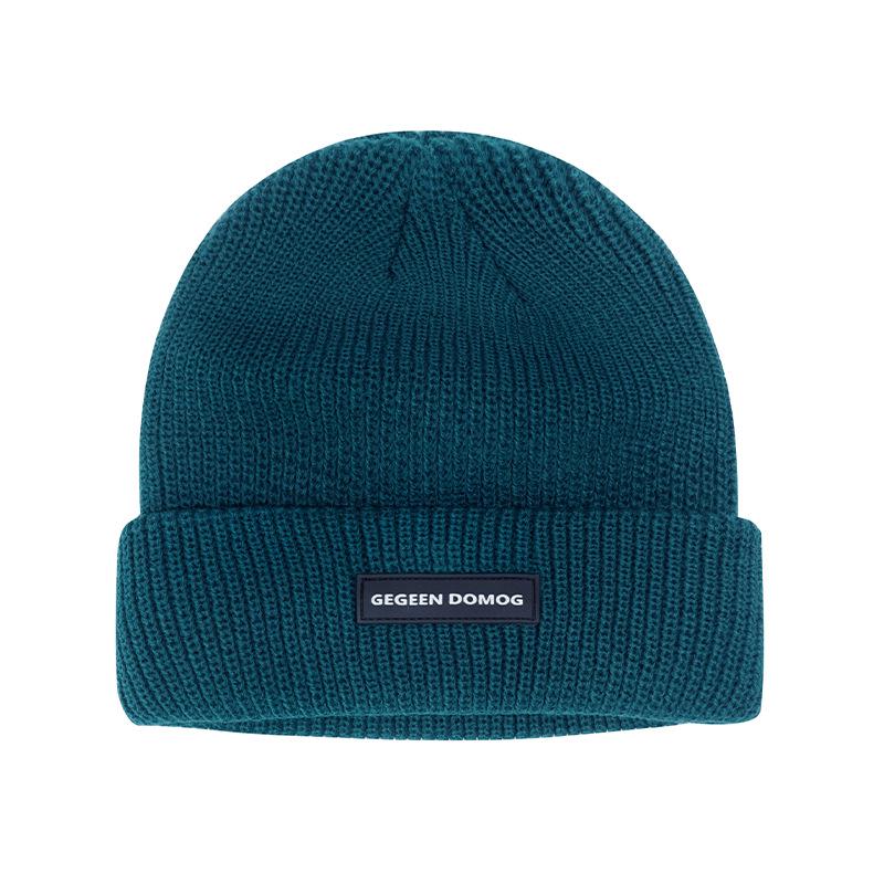 

Унисекс шапка бини с отворотом в японском стиле: Теплая вязаная шапка для осени и зимы Elastic