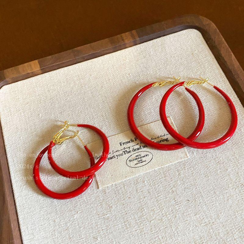 Niche Style Ankela Red Female Retro Hong Kong Style Elegant Simple Bracelet