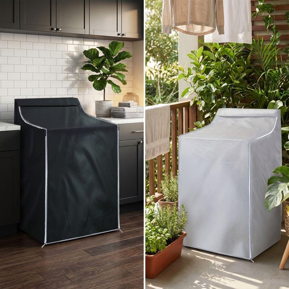 Oxford Cloth Washing Machine Cover Dust-proof Universal Protect Sleeve Indoor Outdoor