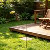 Rustic Metal Girl Balance Garden Stake Vintage Kinetic Balancing Sculpture Yard Art with Umbrella for Outdoor Park Lawn Patio Decor