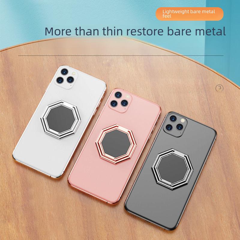 Zinc Alloy Multi-Function Foldable Phone Stand and Back Sticker Ring