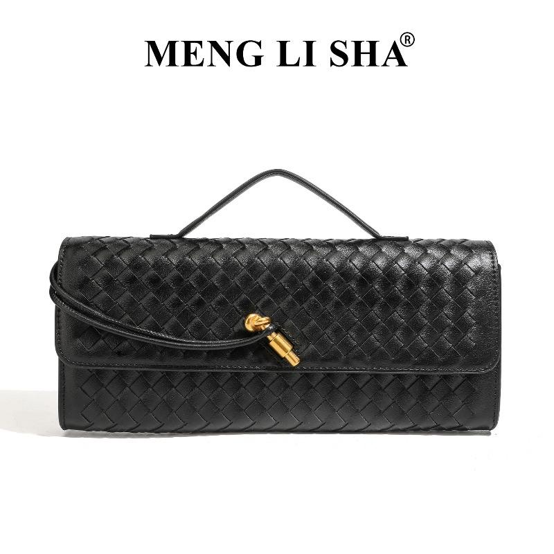 New retro niche high-end dinner bag women s fashion shoulder messenger baguette bag чёрный