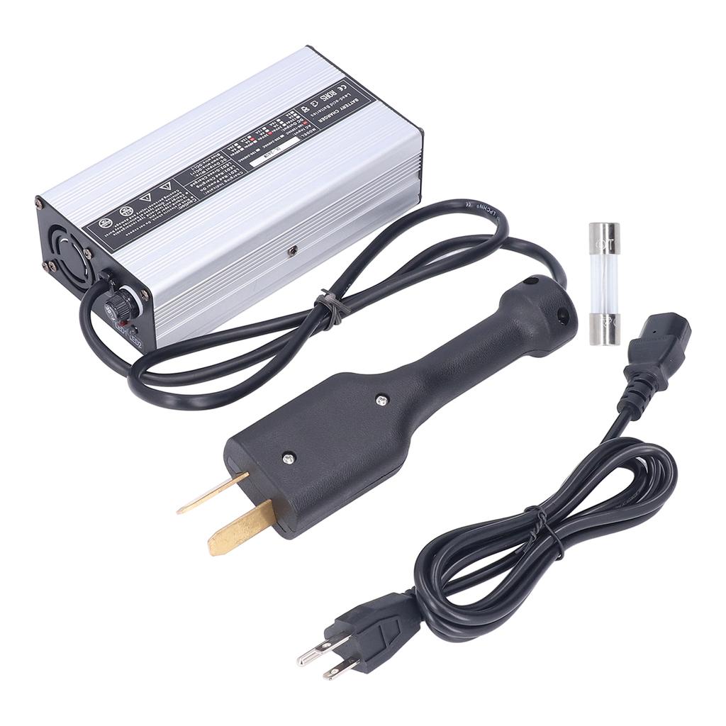 Club Car Battery Charger 36V 5A Octagonal Head   Silver Aluminium Replacement for EZGO