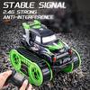 Remote Control Stunt Car, 2.4 GHz 4WD Dual Side Driving Amphibious Tracked Vehicle All Terrain Land Water Kids Toys