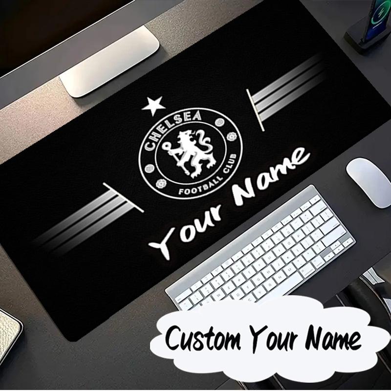 Custom Name Mouse Pad Chelsea Back-to-back Champions Mouse Pad, Gaming Mouse Pad, Keyboard Pad, Desk Decor for Computer Notebook Fan Birthday Gift
