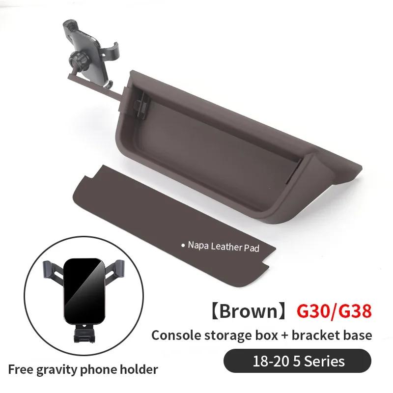 New For BMW 5 Series G30 G38 Car Dashboard Console Storage Box Stowing Tidying Auto Dash Organizer Glasses Phone Holder Acc