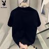 PLAYBOY Herren Kurzarm-T-Shirt aus reiner Baumwolle