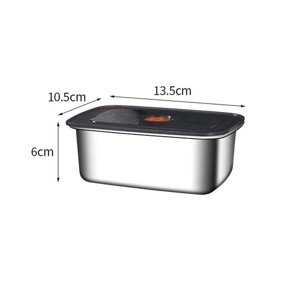 Ланч-бокс для кемпинга из нержавеющей стали герметичный подходит для микроволновой печи непротекаемый большой вместимости контейнер для хранения в холодильнике и морозильной камере 1350₽