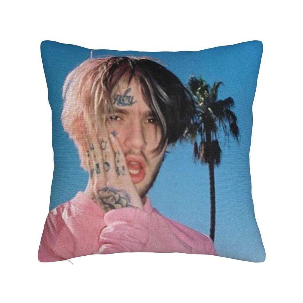 Lil Peep Pillowcase Printed Polyester Cushion Cover Decorative Throw Pillow Case Cover Sofa Zippered 40X40cm