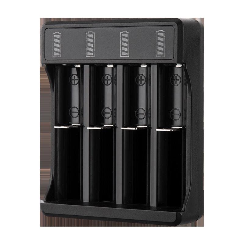 Smart Fast Charger for 18650 & 21700 Lithium Batteries with Multi-Slot and Indicator Light