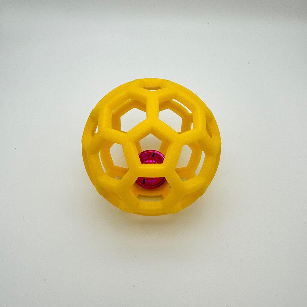 Hundespielzeug Ball, Haustier Langeweile Abbau Glockenball, Interaktives Spielzeug für Hunde, Lustiger Kau-Ball mit Glocke