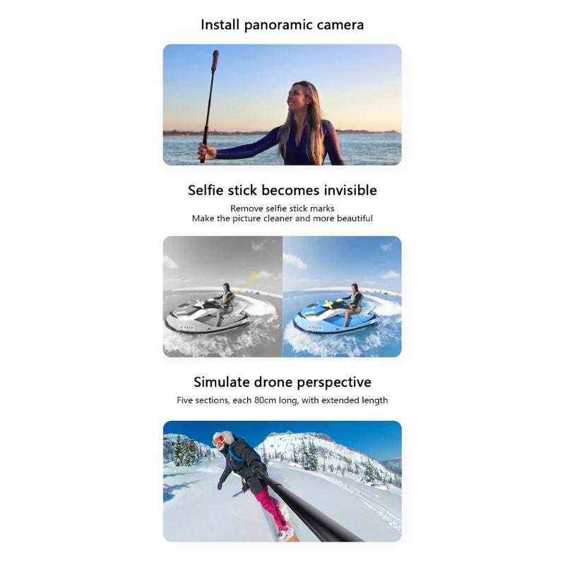 Spring Damping Camera Rod Collapsible 126g Aluminum Mount For Action Cameras Stable Capture Videography